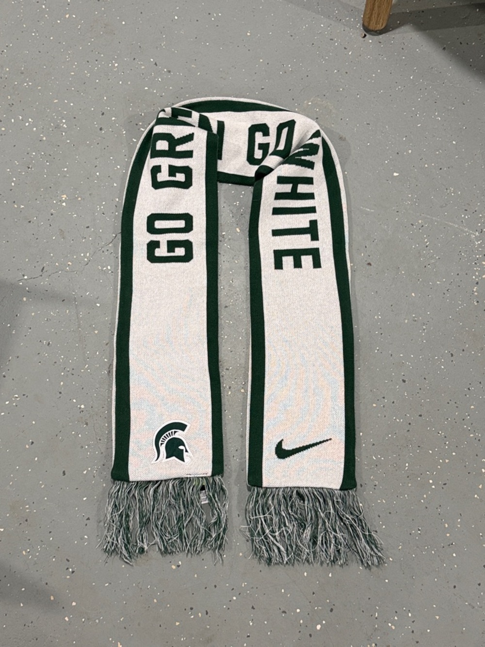 Nike Michigan State Spartans 'Go Green Go White' Scarf